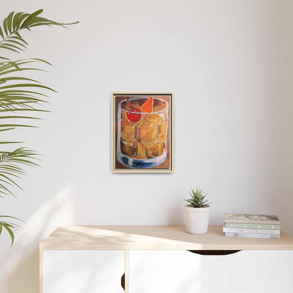 Framed Canvas Print of Old Fashioned