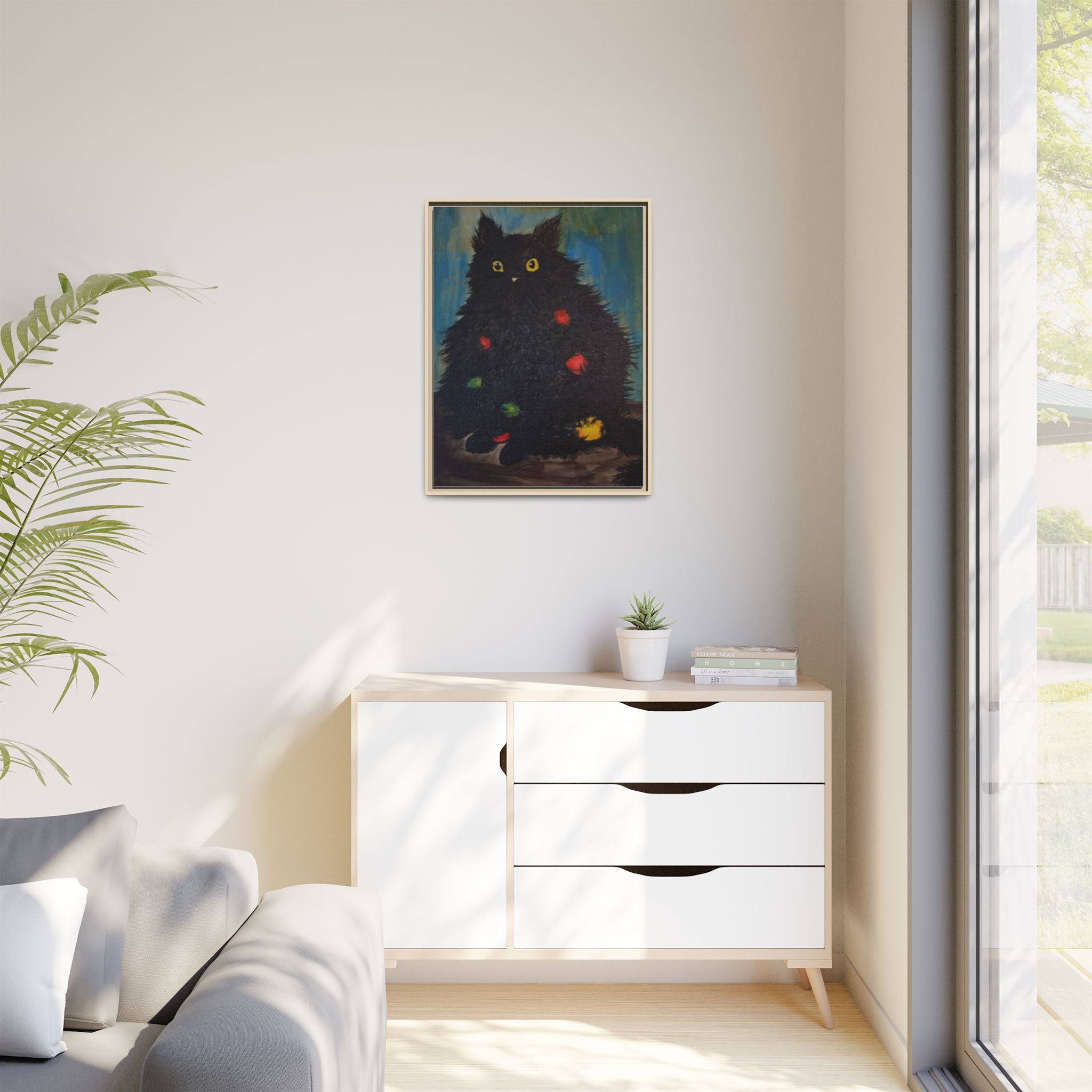 Framed Canvas Print of Undecorating