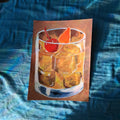 Old Fashioned-Acrylic Painting, Drinks Series