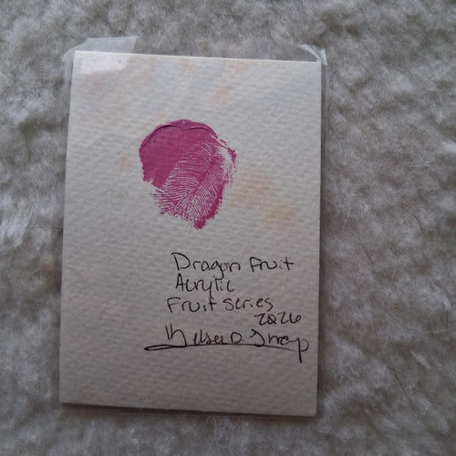 Dragon Fruit, ACEO Acrylic, Fruit Series