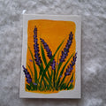 Lavender at Sunset, ACEO Acrylic, Floral Series