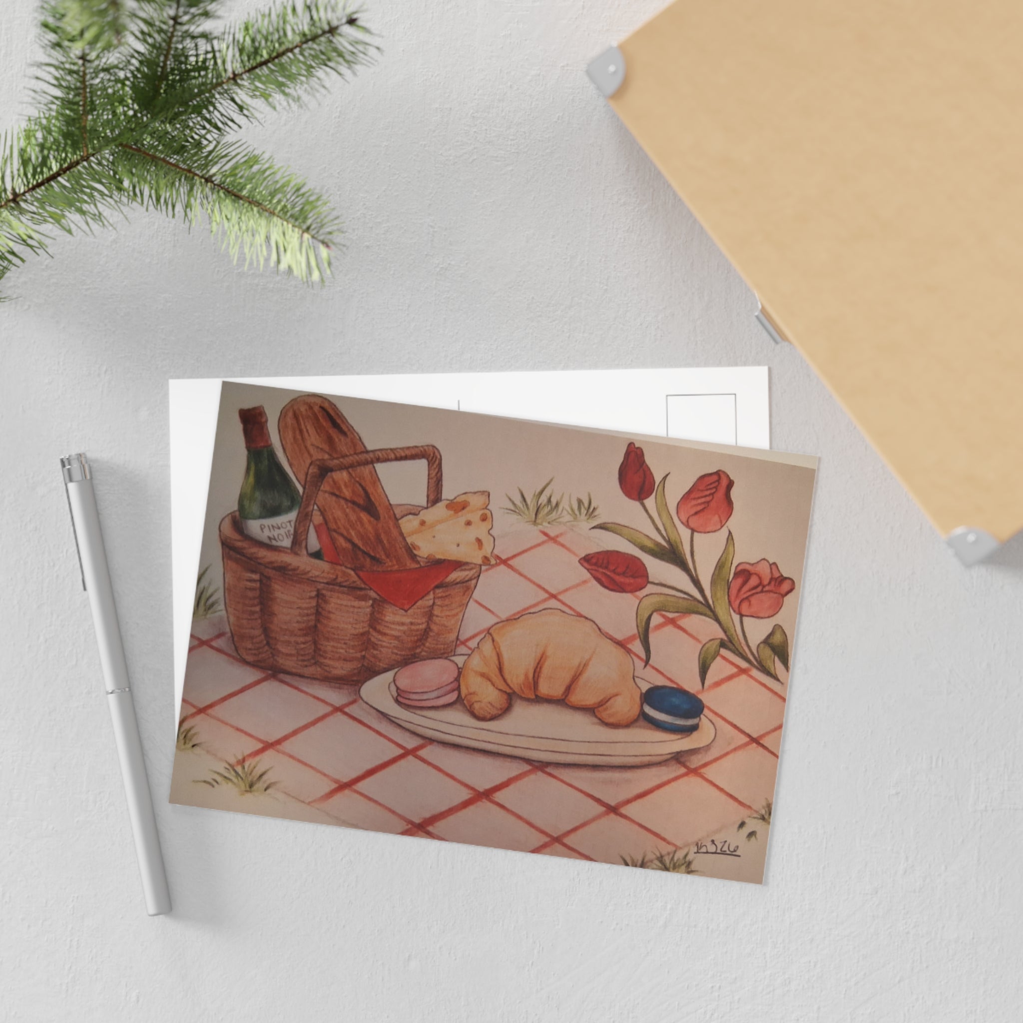 Petals on the Wind Postcard