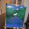 A Piece of my Hometown, Original Acrylic Painting on Canvas