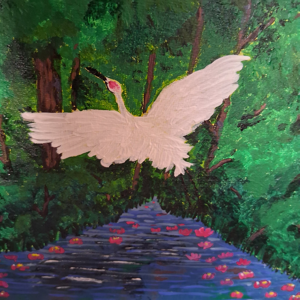 A Piece of my Hometown, Original Acrylic Painting on Canvas