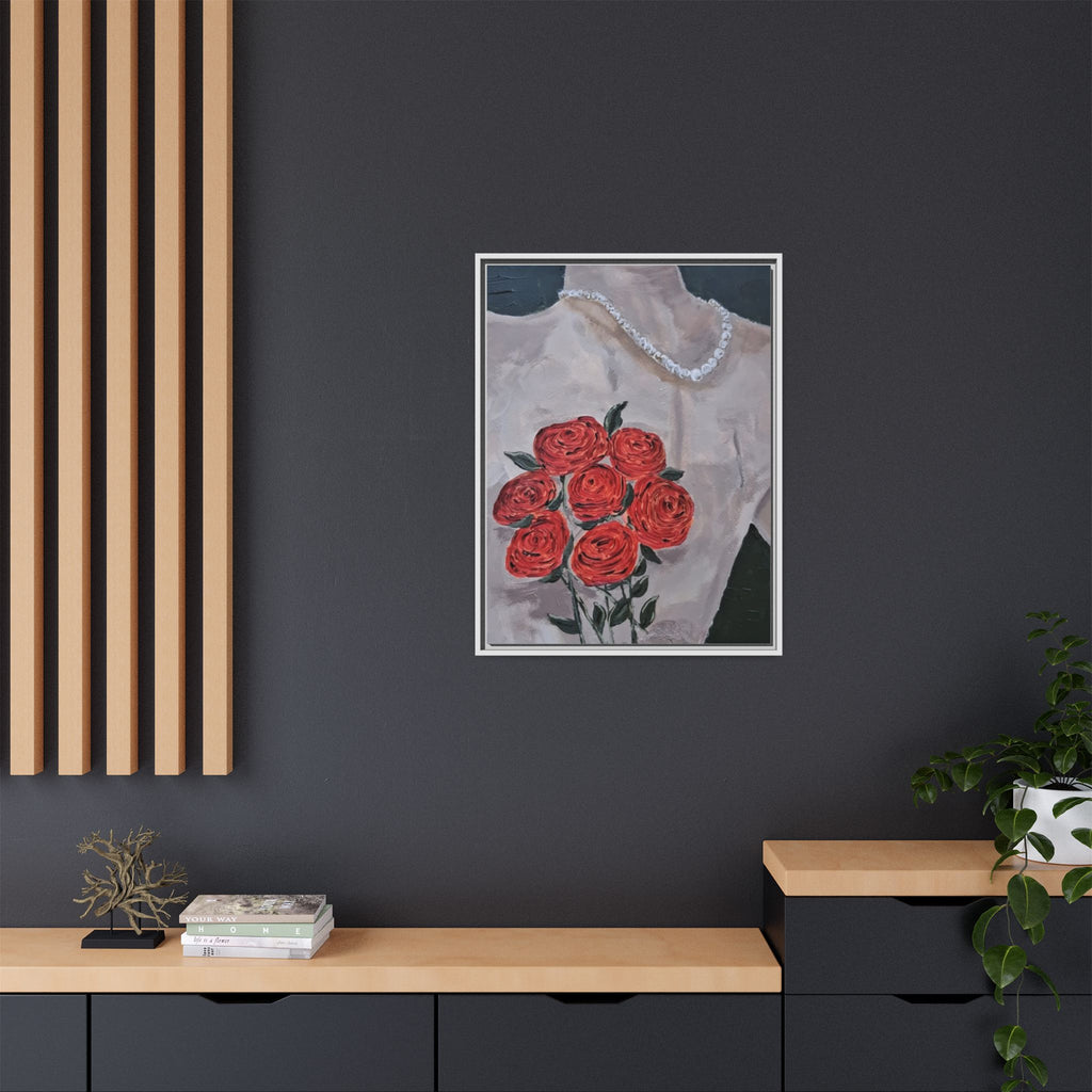 Framed Canvas Print of A Gift to a Lover