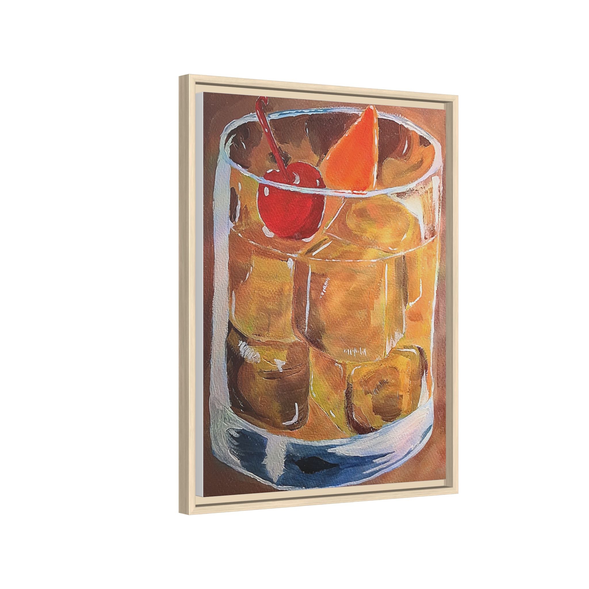 Framed Canvas Print of Old Fashioned