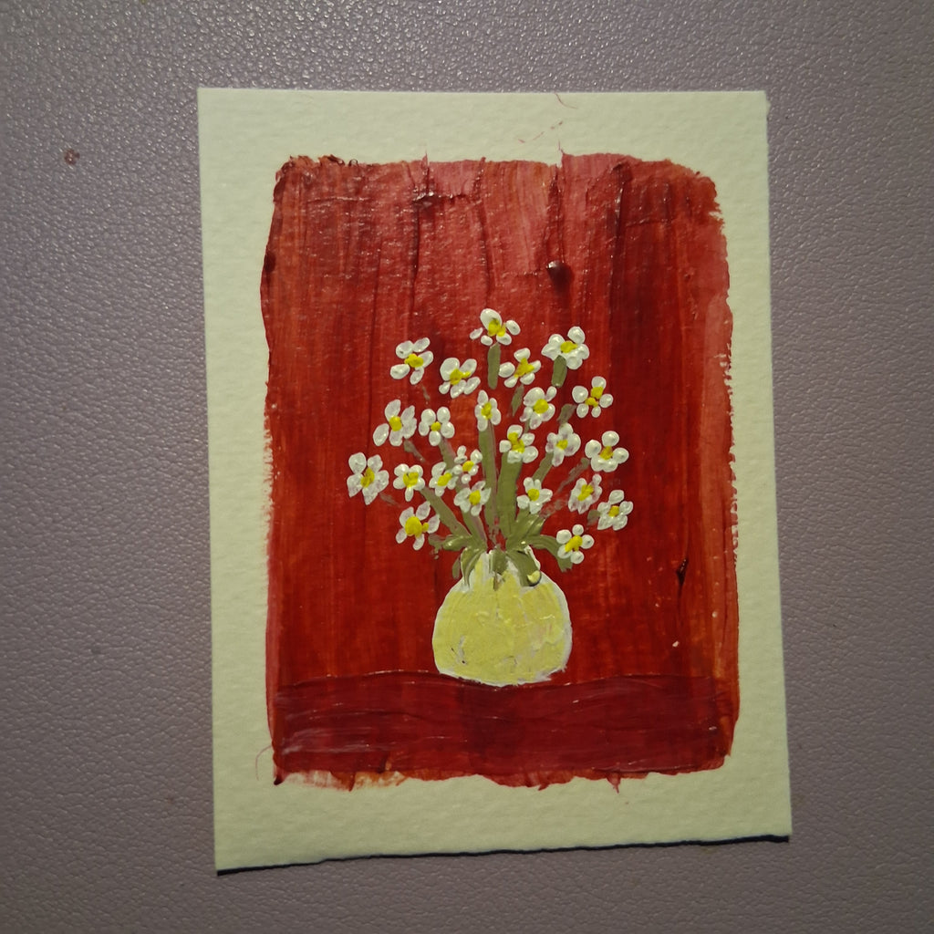 Daisy Bouquet, ACEO Acrylic, Floral Series