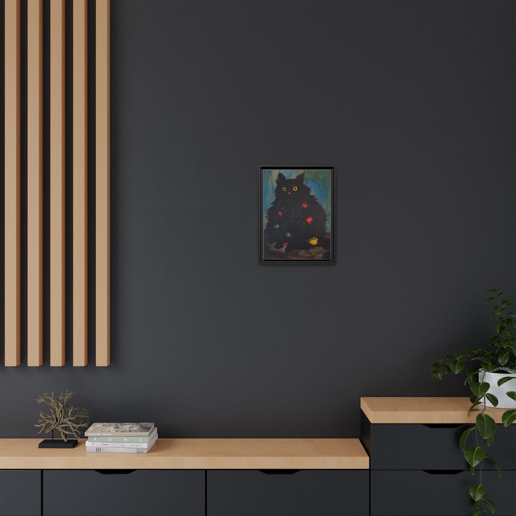 Framed Canvas Print of Undecorating