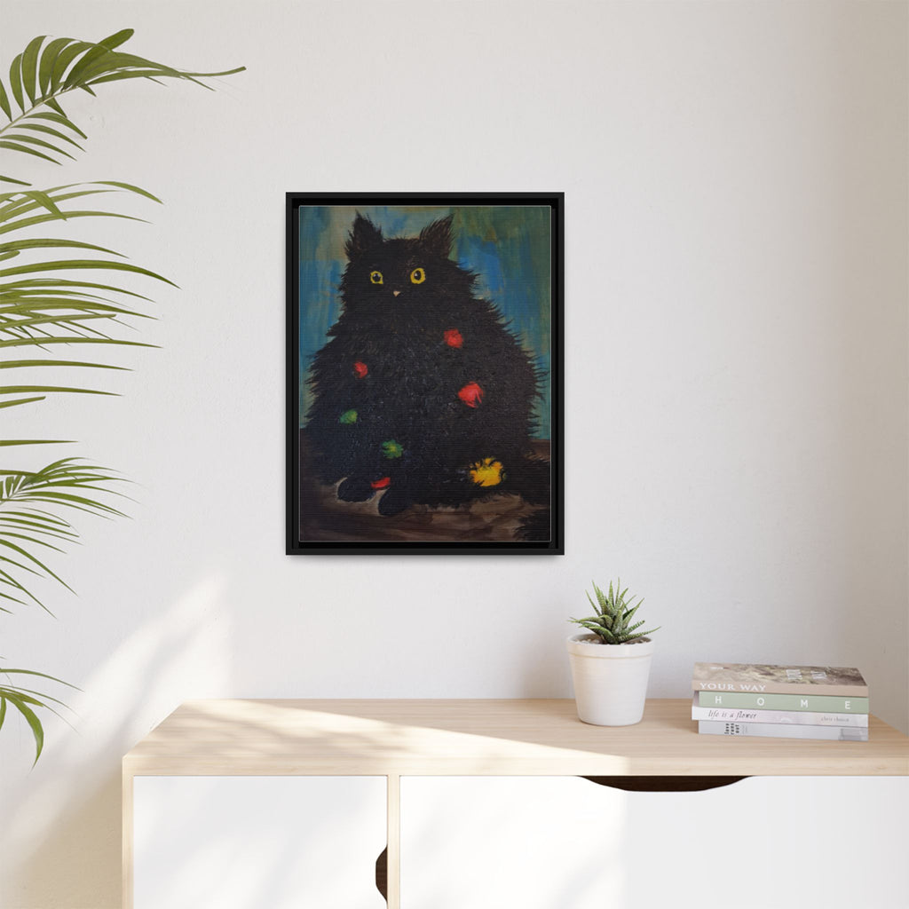 Framed Canvas Print of Undecorating