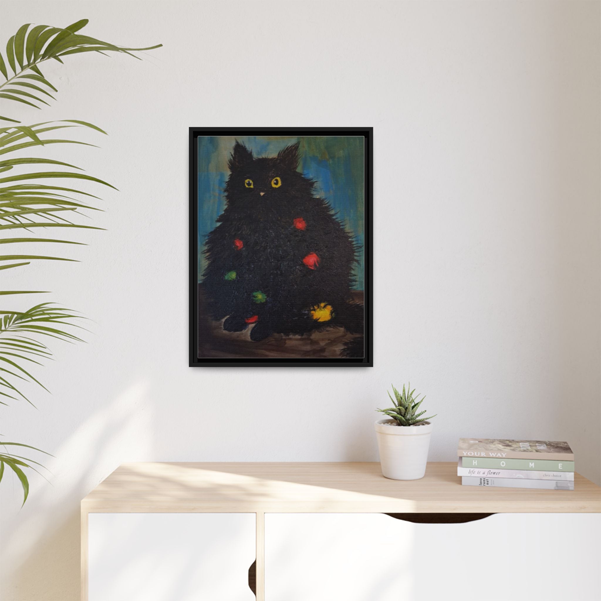Framed Canvas Print of Undecorating