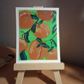 Georgia Peaches, ACEO Acrylic, Fruit Series