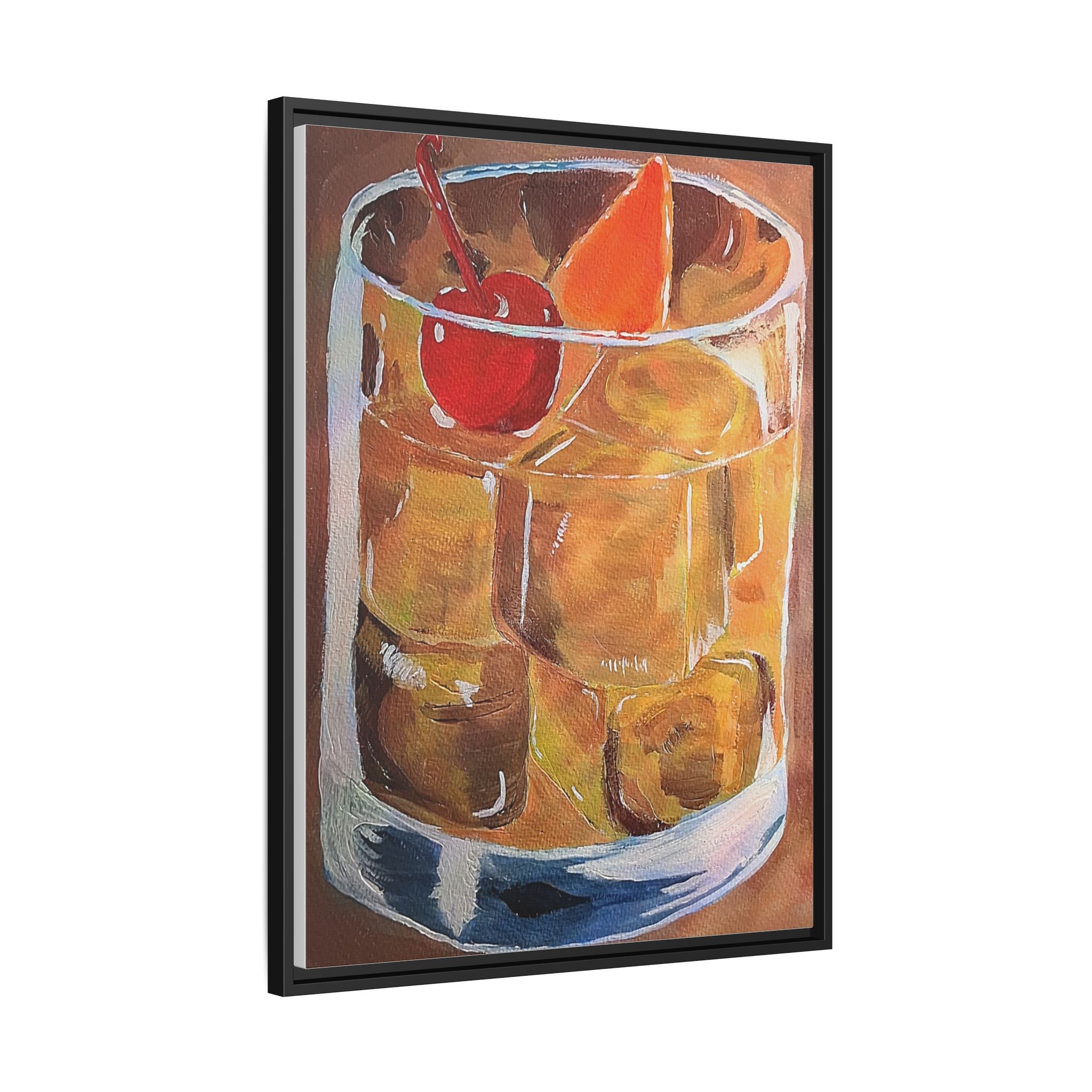 Framed Canvas Print of Old Fashioned