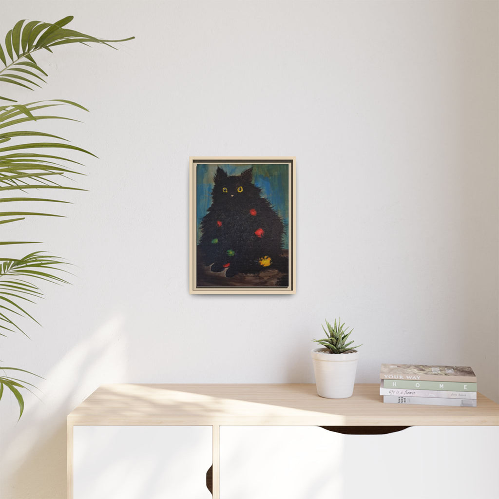 Framed Canvas Print of Undecorating