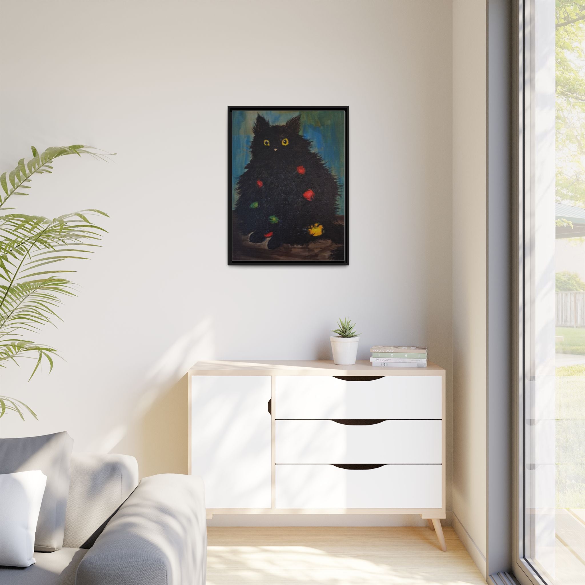 Framed Canvas Print of Undecorating