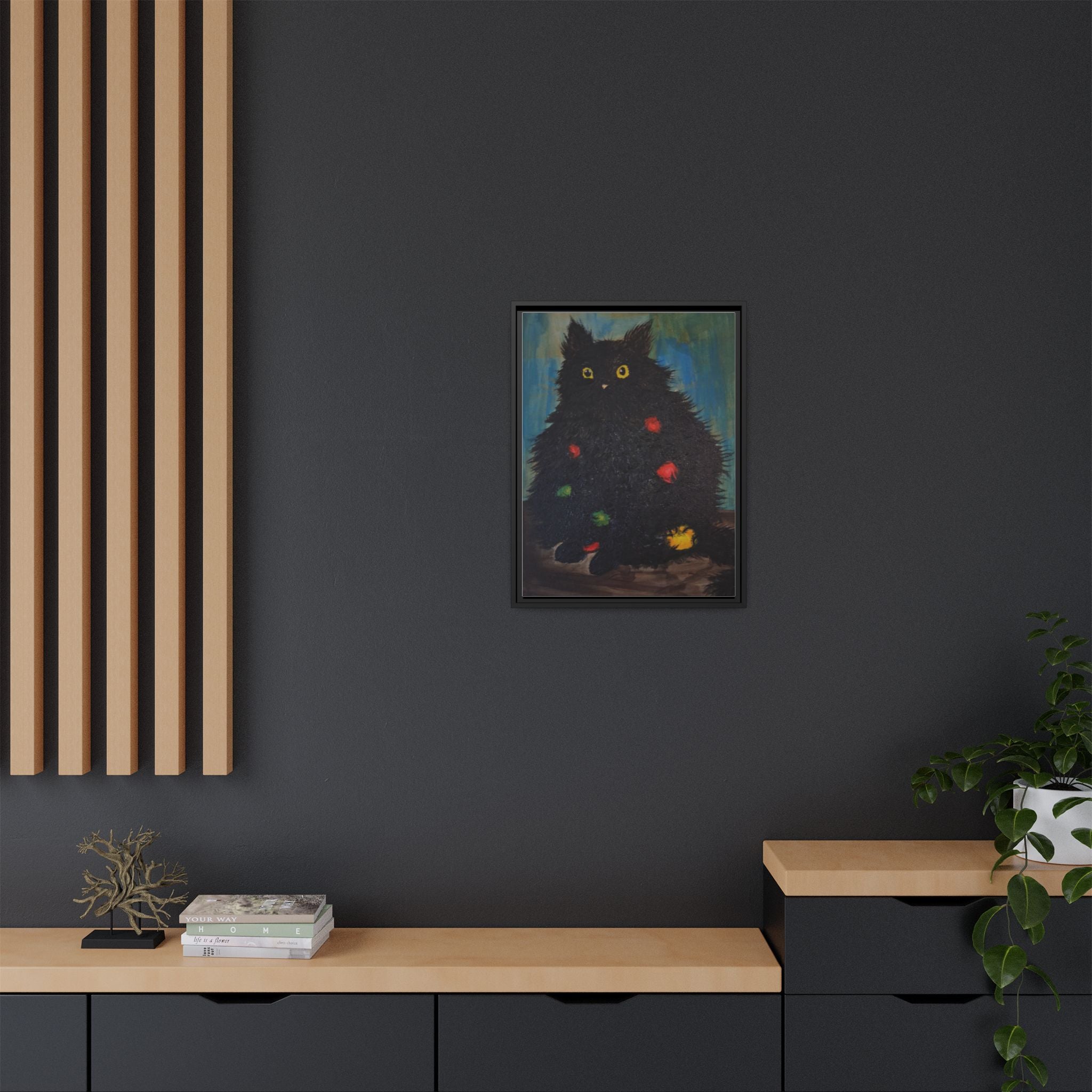 Framed Canvas Print of Undecorating