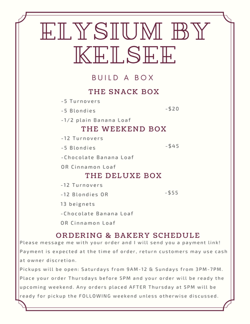 Spring Menu