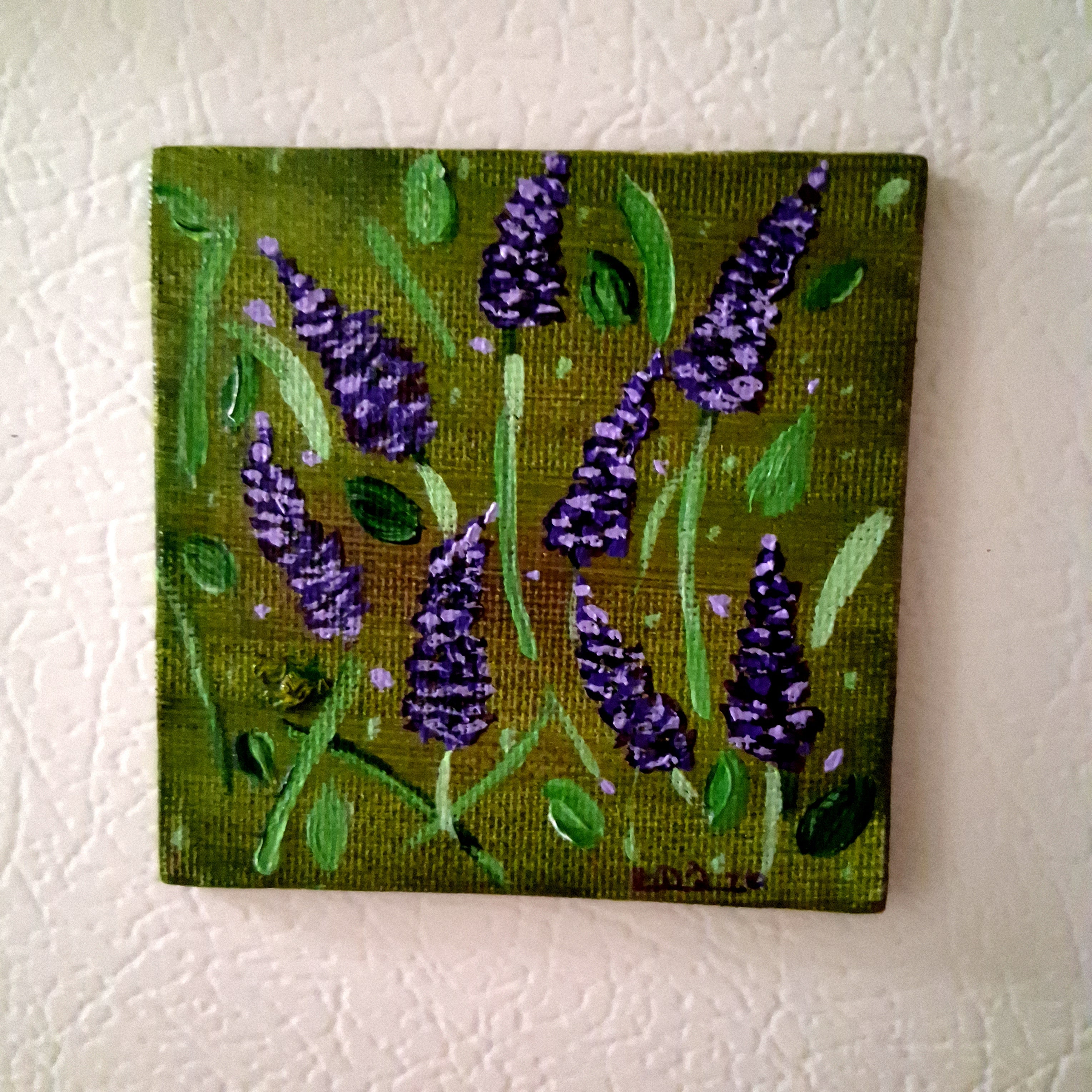 Floating Lavender, Magnetic Mini, Floral Series