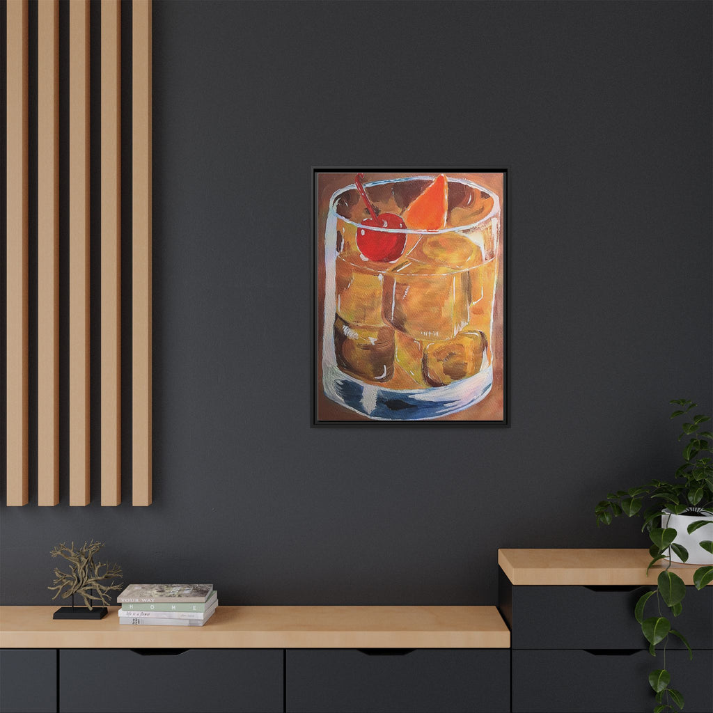 Framed Canvas Print of Old Fashioned