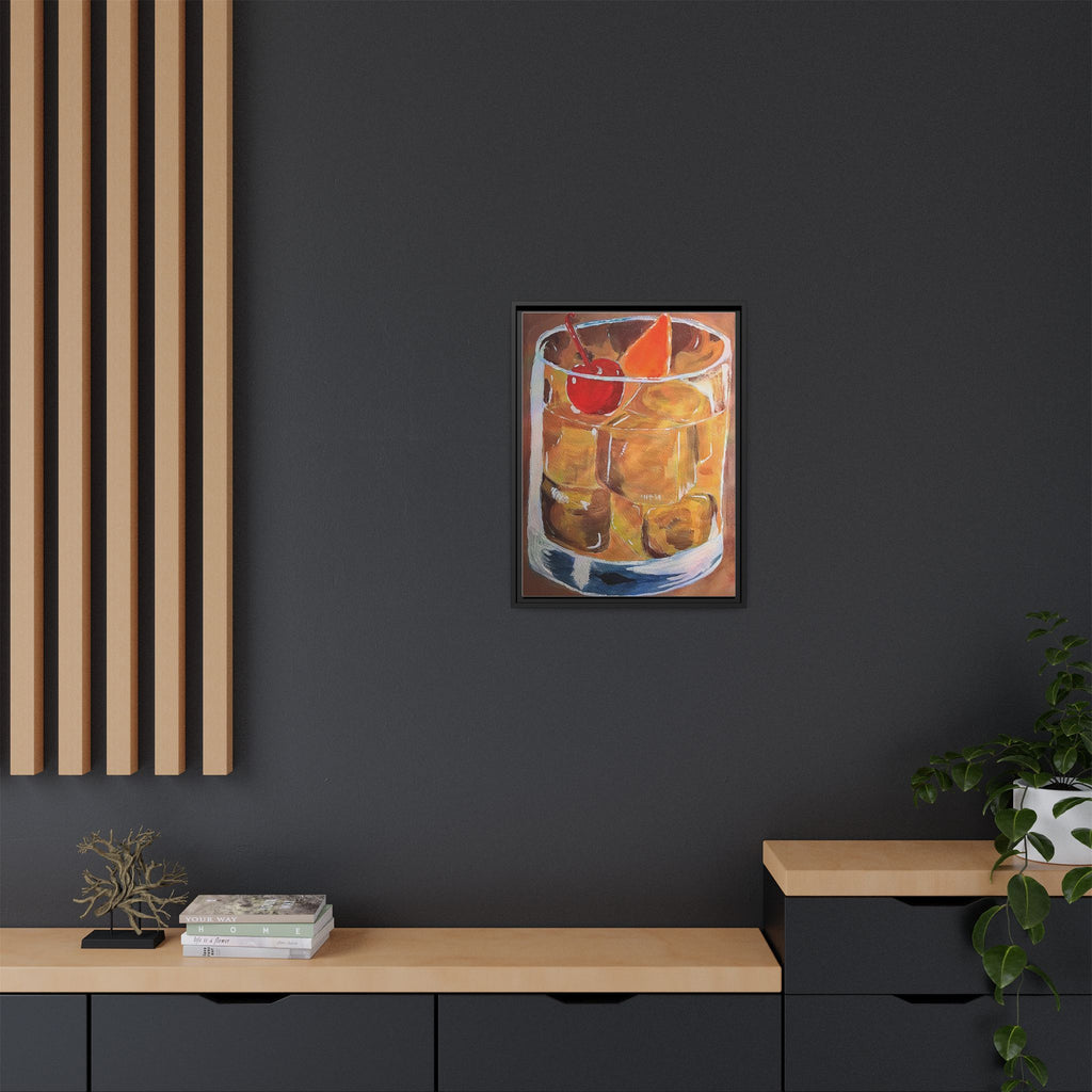 Framed Canvas Print of Old Fashioned