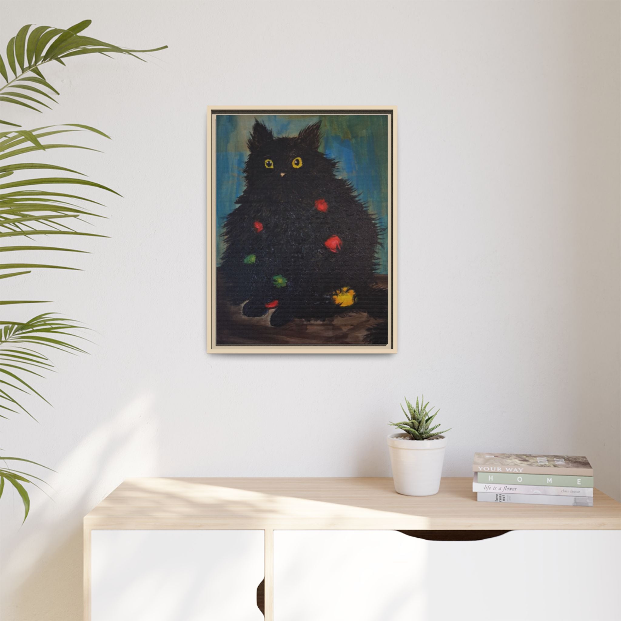Framed Canvas Print of Undecorating