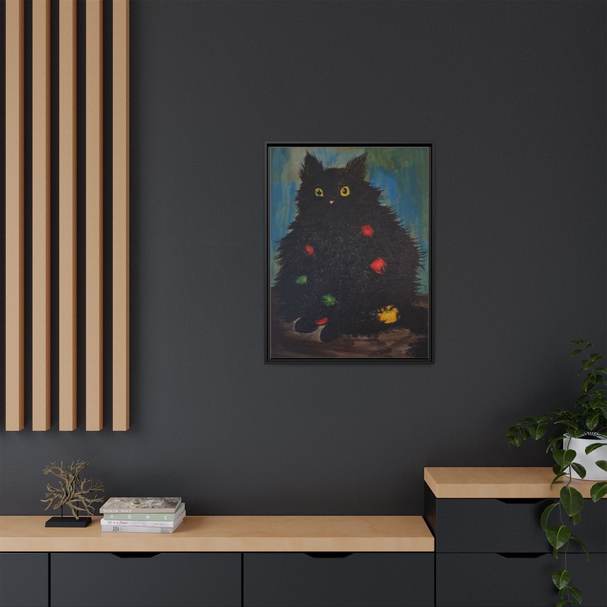 Framed Canvas Print of Undecorating