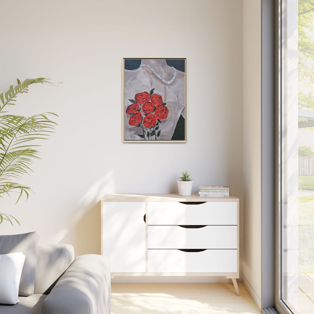 Framed Canvas Print of A Gift to a Lover