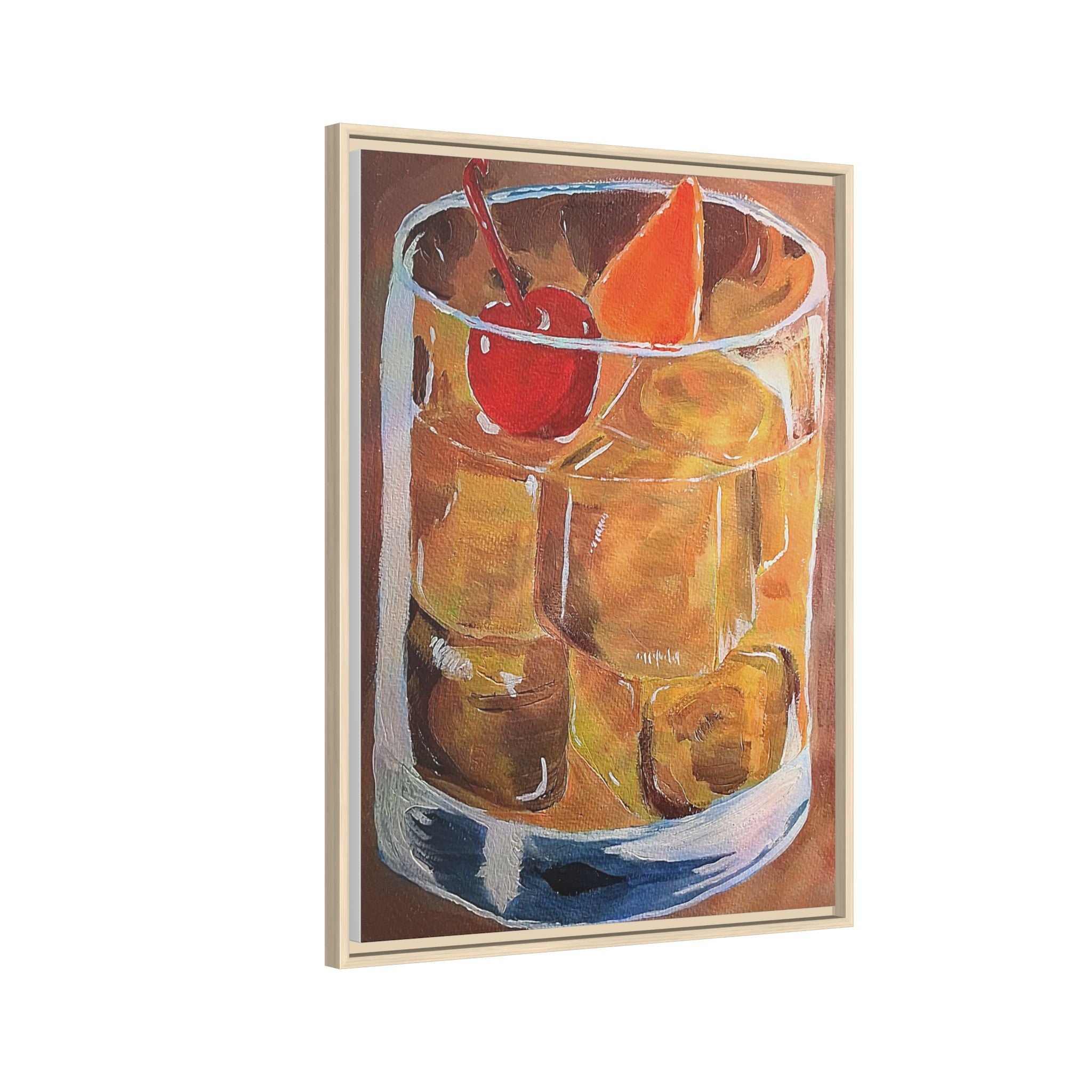 Framed Canvas Print of Old Fashioned