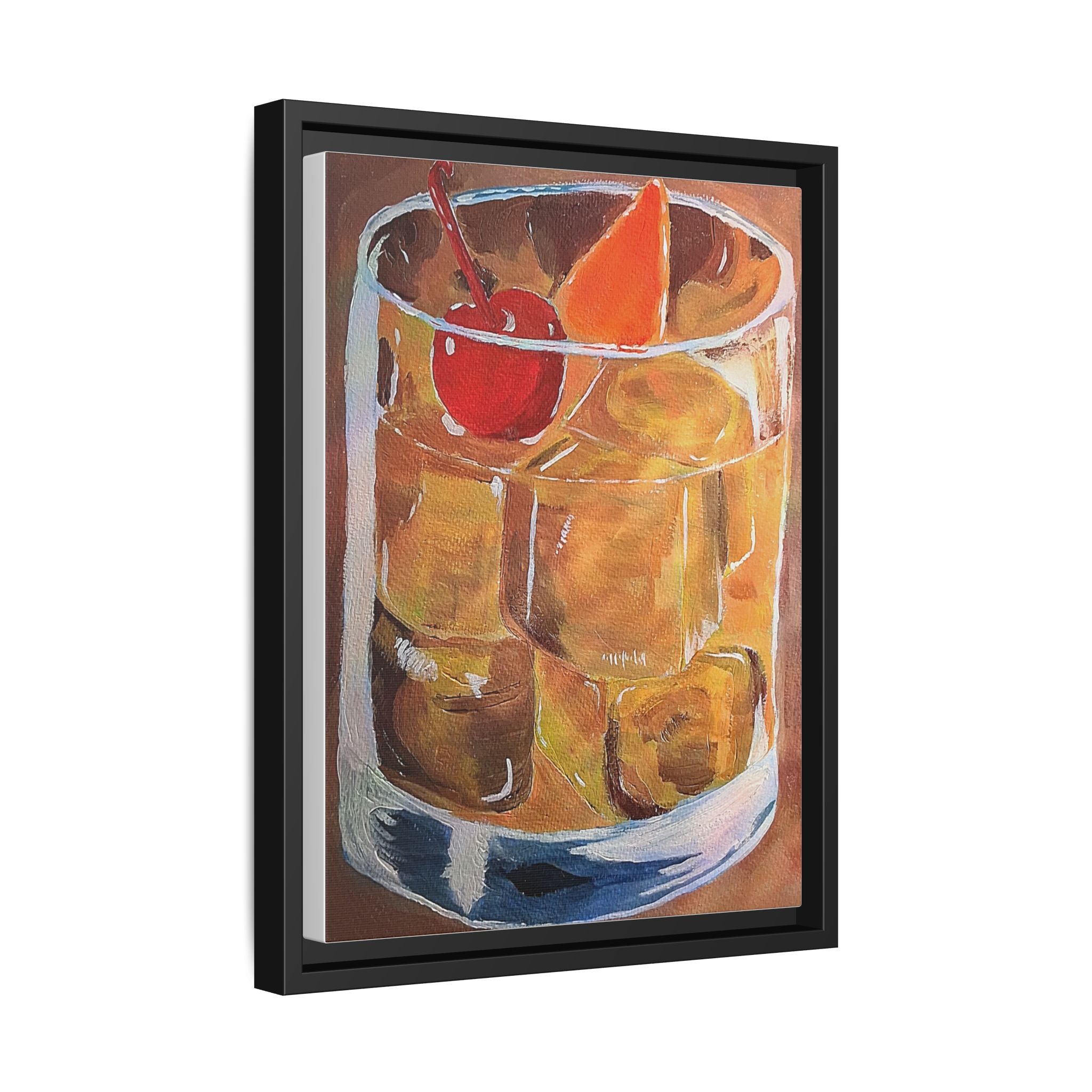 Framed Canvas Print of Old Fashioned