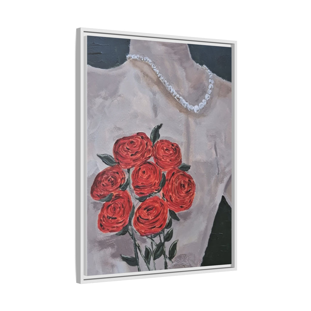 Framed Canvas Print of A Gift to a Lover