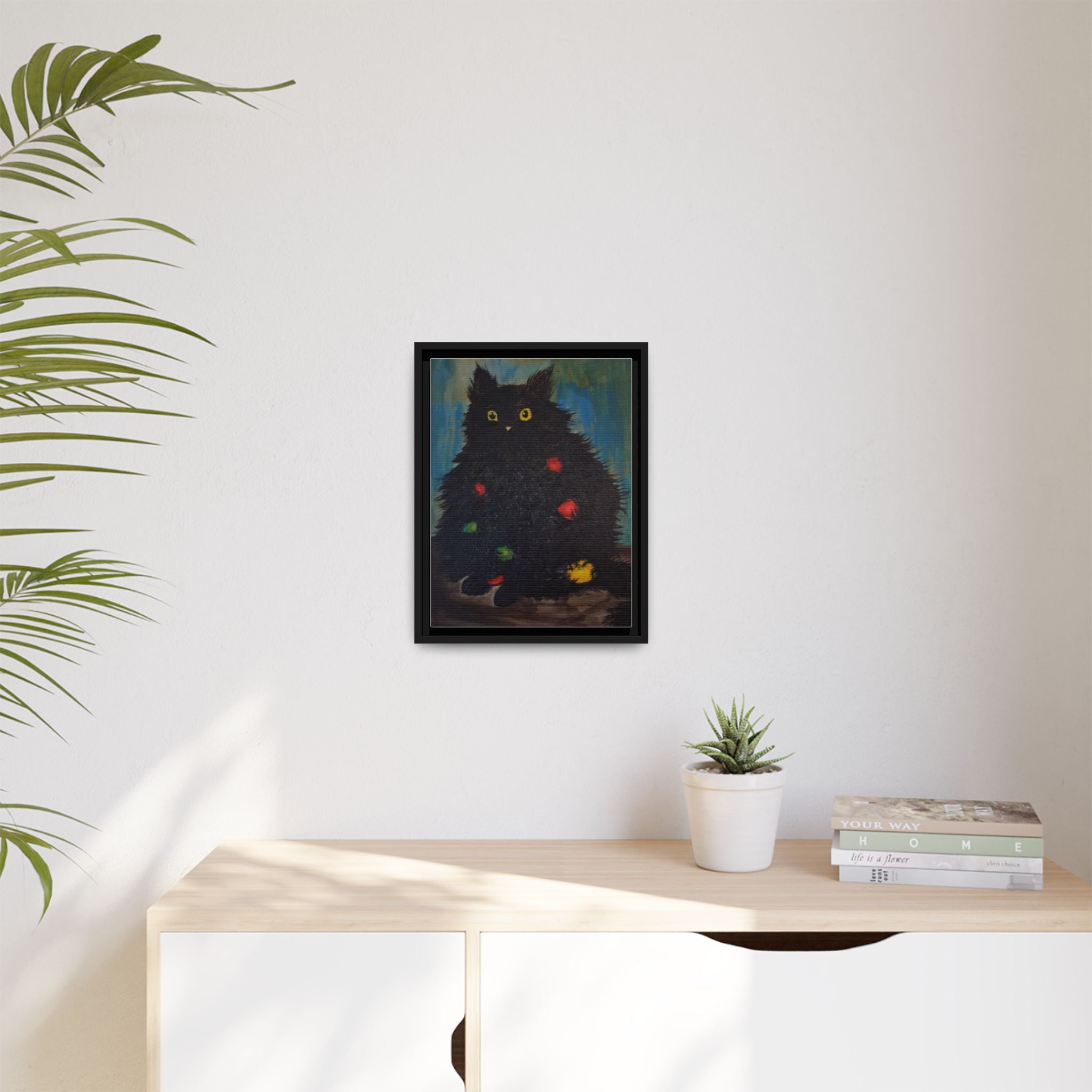 Framed Canvas Print of Undecorating