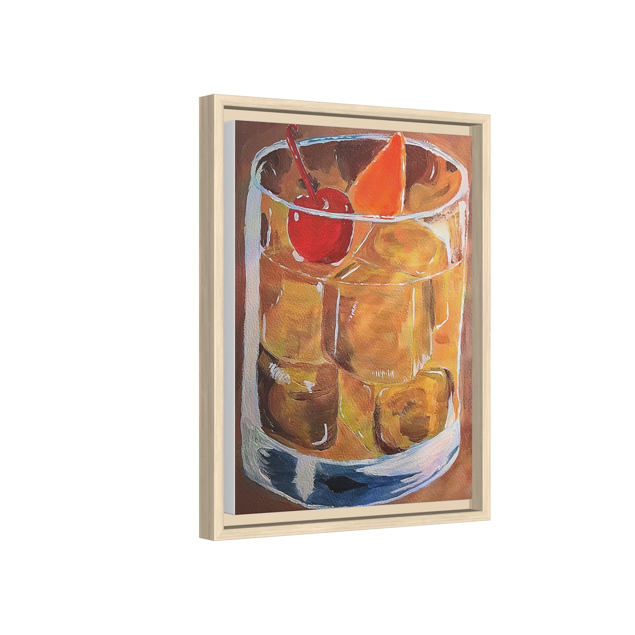 Framed Canvas Print of Old Fashioned