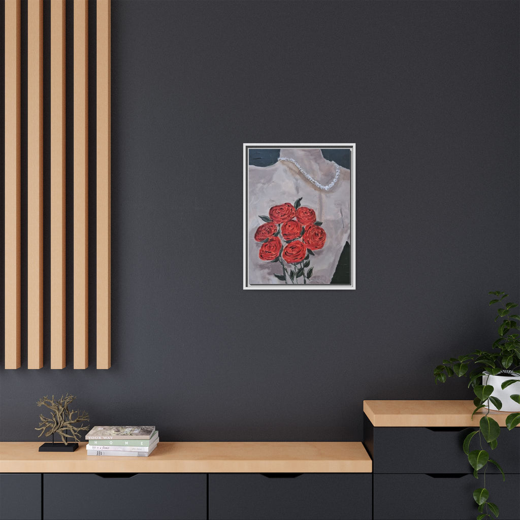 Framed Canvas Print of A Gift to a Lover