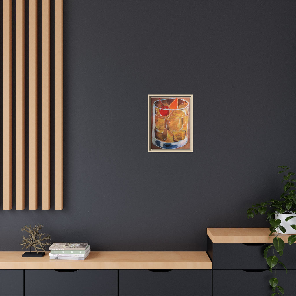 Framed Canvas Print of Old Fashioned