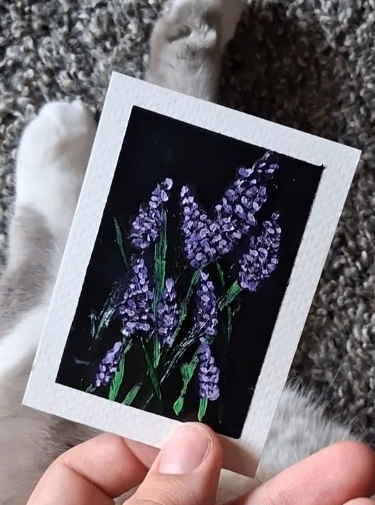 A Bright Spot In The Dark, ACEO Acrylic, Floral Series