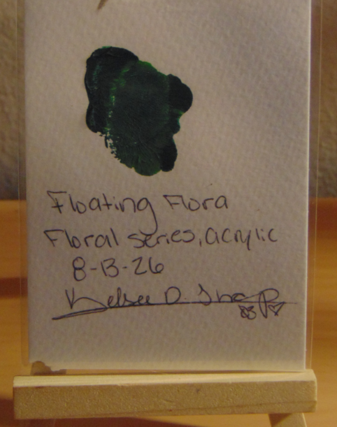 Floating Flora, ACEO Acrylic, Floral Series