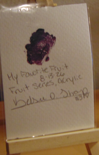 My Favorite Fruit, ACEO Acrylic, Fruit Series