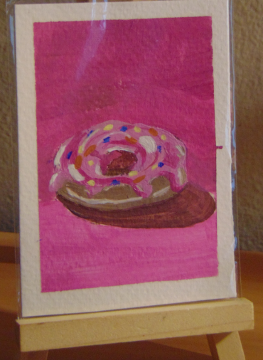 Odyssey's Nuclear Dessert, ACEO Acrylic, Dessert Series