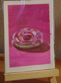 Odyssey's Nuclear Dessert, ACEO Acrylic, Dessert Series
