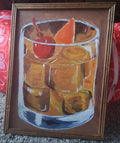 Old Fashioned-Acrylic Painting, Drinks Series