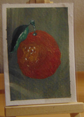 Tangerine, ACEO Acrylic, Fruit Series
