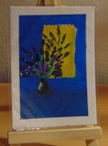 Peaceful Lavender, ACEO Acrylic, Floral Series