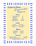 Summer Menu